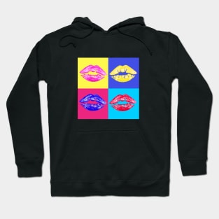 LIPS ON COLOURED SQUARES Hoodie